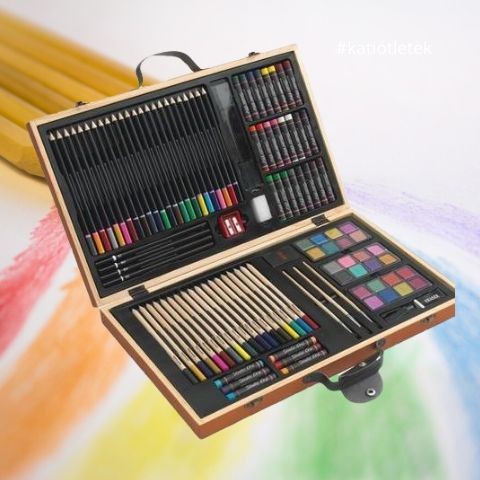 MONET 88 darabos művész színező készlet - Ajándéktárgy