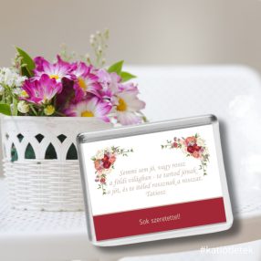   02 Idézetes akril hűtőmágnes 60x45 mm-es cserélhető képpel - Ajándéktárgy