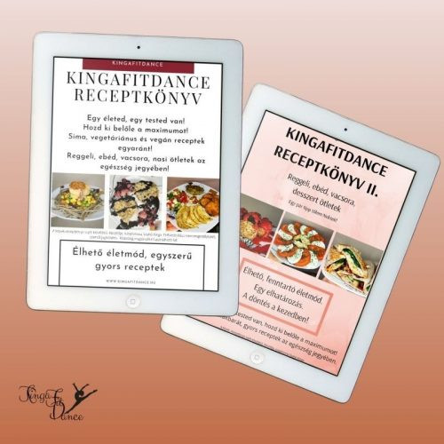 KingaFitDance Receptkönyv I-II. kötet ajándék Mintaétrenddel pdf formában