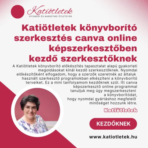 Katiötletek - Puhatáblás könyvborító szerkesztés canva online képszerkesztőben - kezdő szerkesztőknek - Online Katiötletek