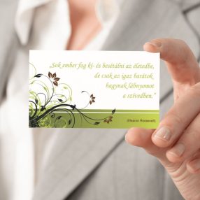   Idézetes névjegy méretű kártya kreatív papíron -  Katiötletek termék