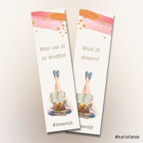   Könyvjelző PDF: Most van itt az énidőm! Most jó olvasni felirattal 