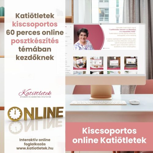 2026/04/30 csütörtök 10-11 óra - Megrendelés: Posztkészítés valós időben - Kiscsoportos online Katiötletek foglalkozás