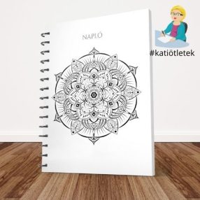 Színezhető borítós spirálos napló