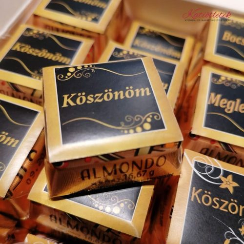 Köszönöm minicsoki mandulás v2 grafikával