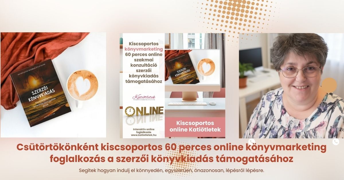 Csütörtökönként online könyvmarketing interaktív foglalkozással várom a szerzőket